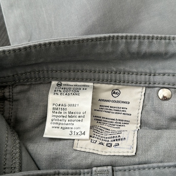 AG men’s The Graduate gray pants sz 31 - Picture 5 of 10